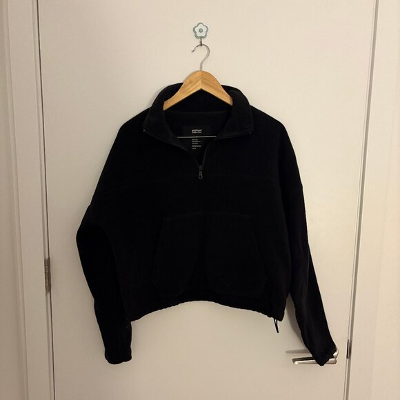 Girlfriend Collective half zip black sweatshirt - Picture 1 of 2